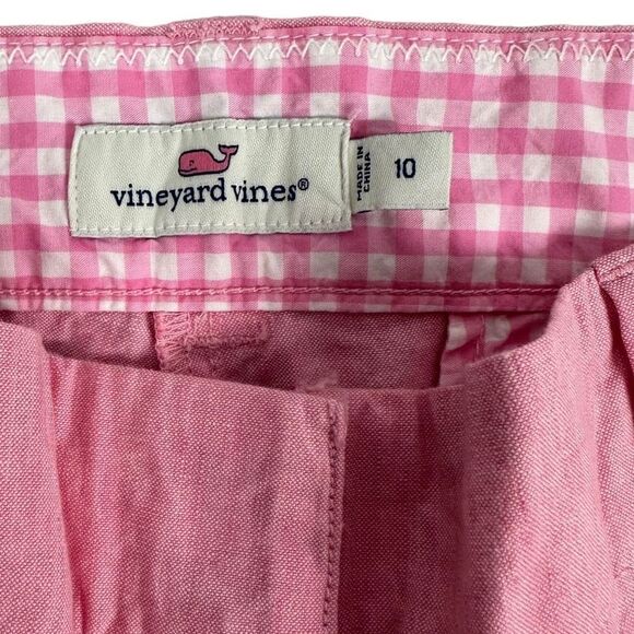 Vineyard Vines Women's Catamaran Linen Blend Pink Pants size 10 - Picture 5 of 7